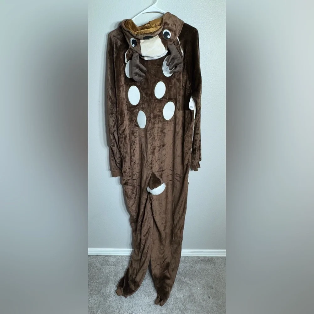 Adult unisex raindeer Jumpsuit costume loungewear Large/Xlarge